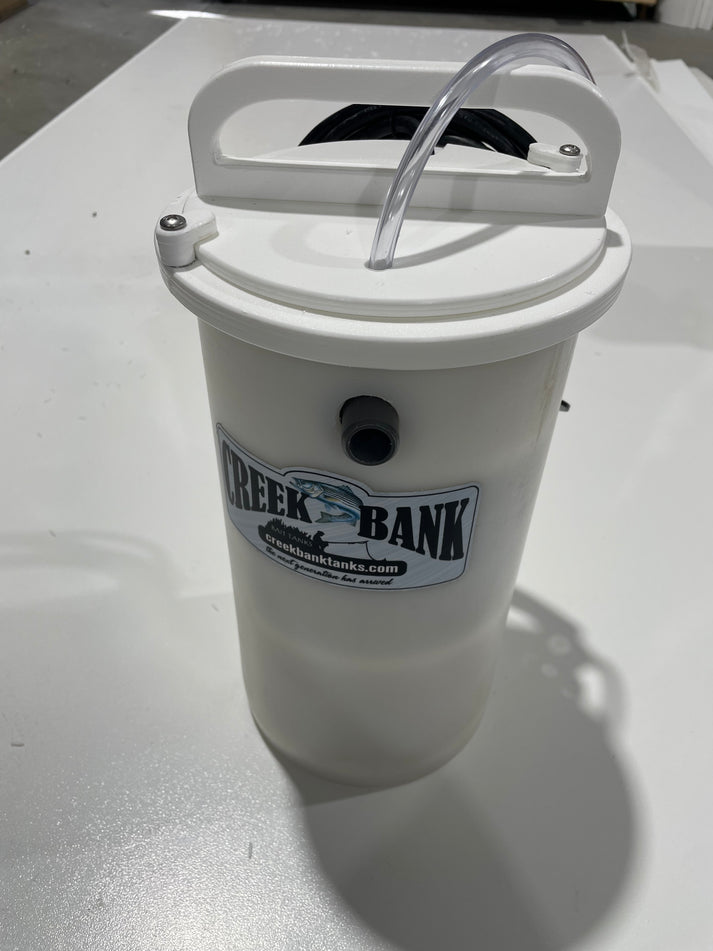 Shad Spa 2 Filter/aeration tube Creek Bank Tanks LLC