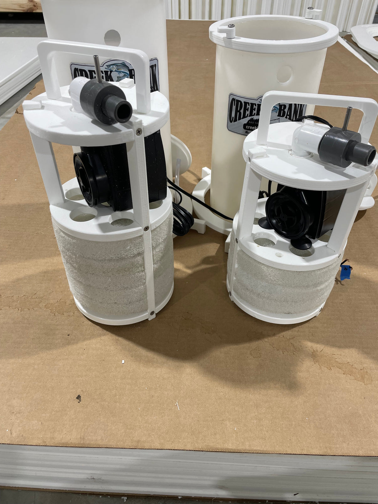 Shad Spa 2 Filter/aeration tube Creek Bank Tanks LLC