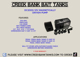 Creek Bank Mag drive 12v pump