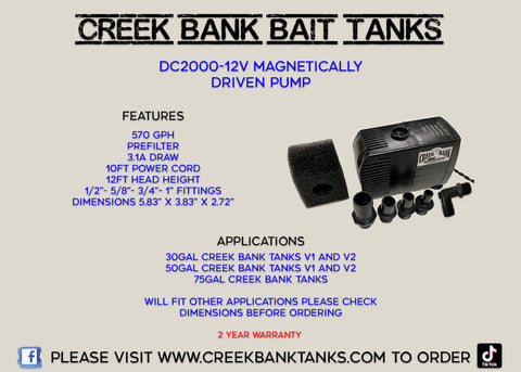 CreekBank 30 Gallon Bait Tank - boat parts - by owner - marine sale -  craigslist